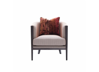 Sessel Ohrensessel Stoff Grau Sitzer Cocktailsessel Relaxsessel Design